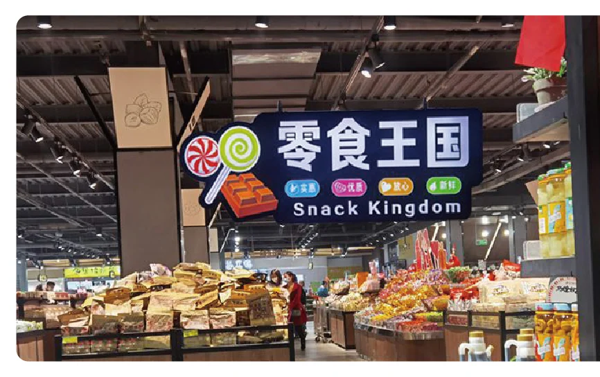 Shelf Category Navigation Sign