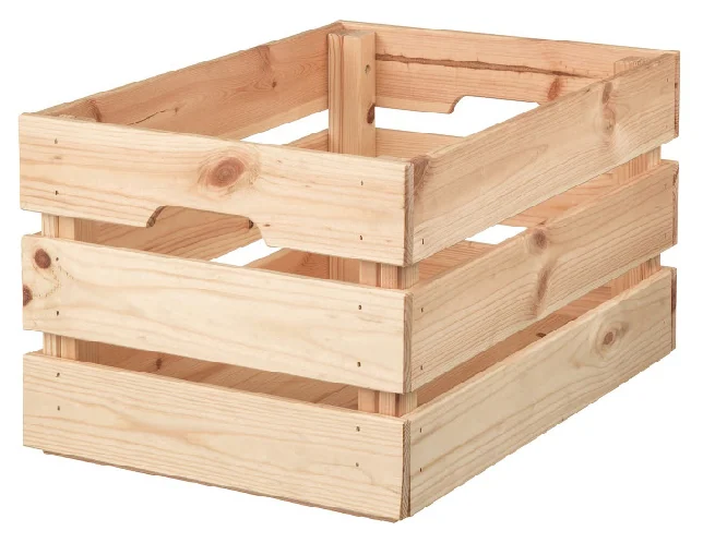 2-Tier Slatted Wooden Box B