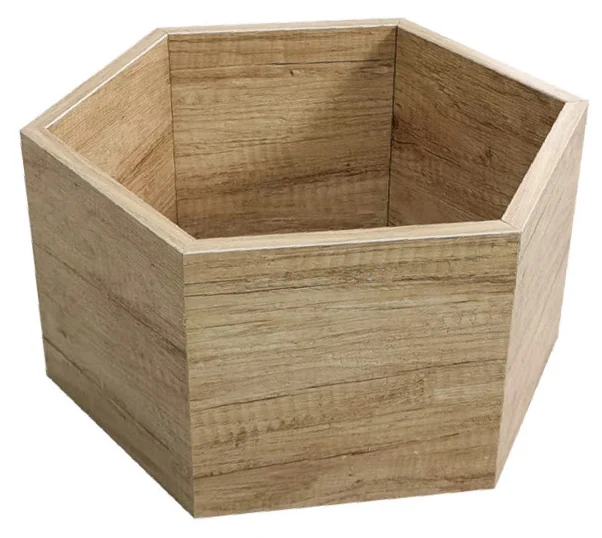 Hexagonal Wooden Box
